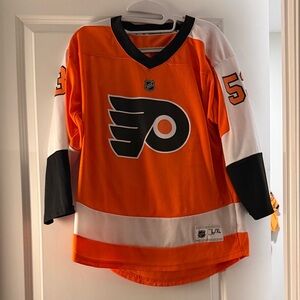 Philadelphia Phillies Gostisbehere Jersey Boys L/XL OFFICIAL NHL